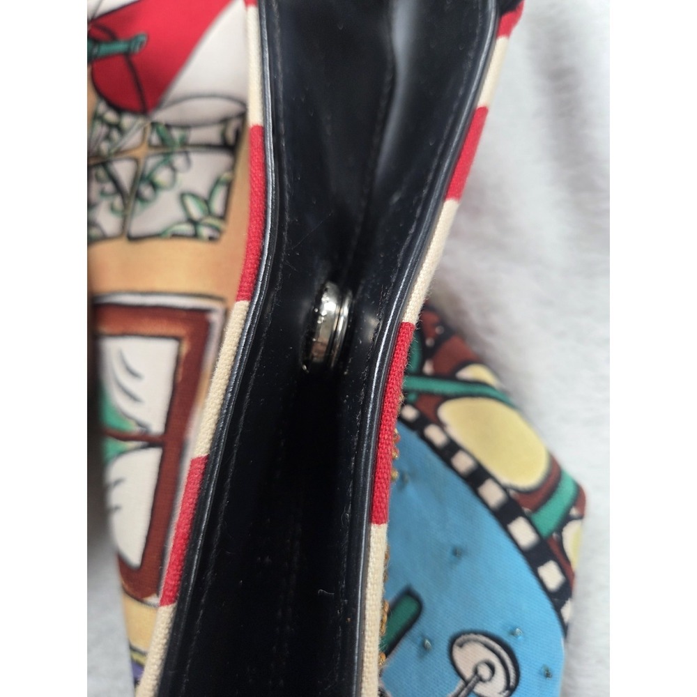 Y2K Paris Cafe Tote Bag Novelty Eiffel Tower Print Rhinestone Sequin Purse - Picture 12 of 15